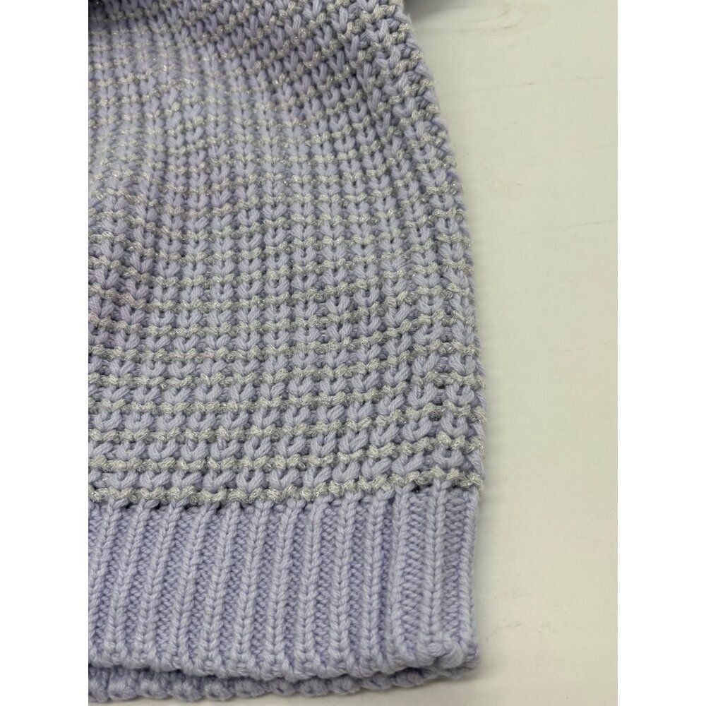 Alfani Metallic Shine Crewneck Sweater, Lavender Cloud, Sz. L - Picture 8 of 9
